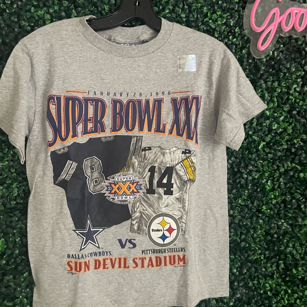 1996 VTG Steelers Cowboys Super Bowl XXX shirt